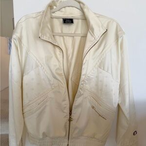 Champion Satin Jacket in Ivory
